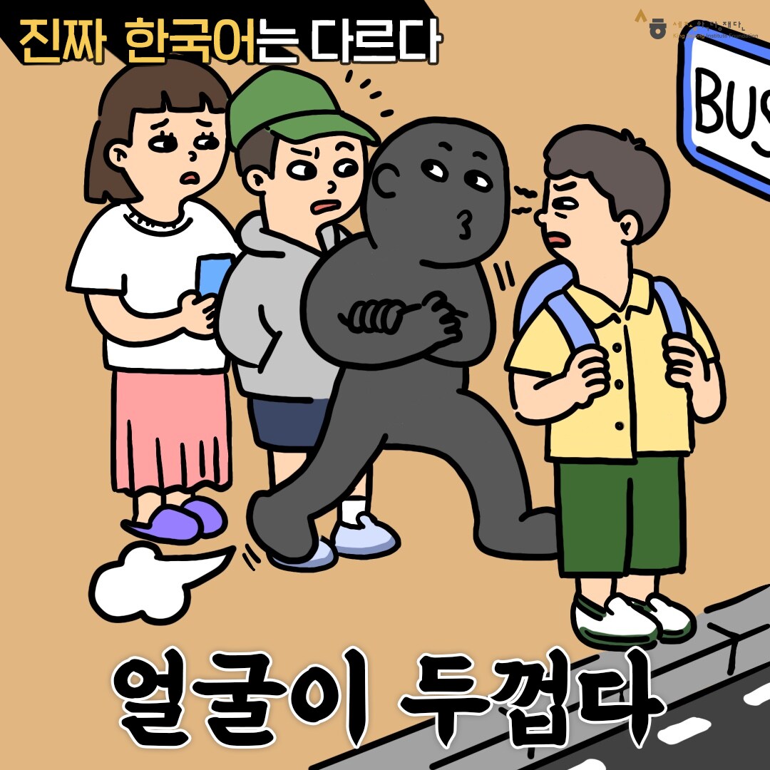 진짜 한국어는 다르다 얼굴이 두껍다