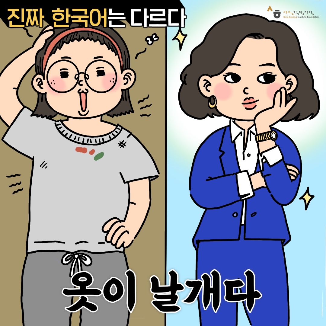 진짜 한국어는 다르다 옷이 날개다
