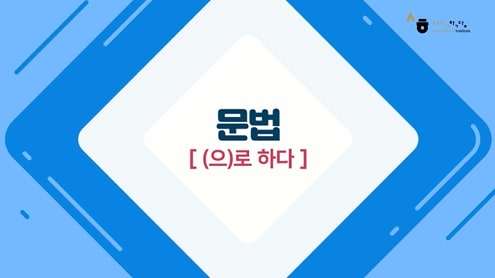 (으)로 하다