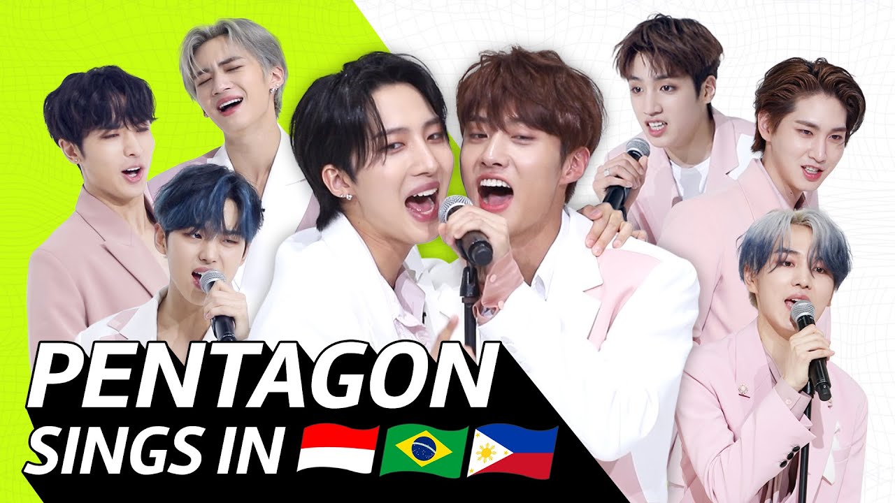K-POP STARS sing in THREE Languages?| INA/POR/TAG | PENTAGON | TRANSONGLATION