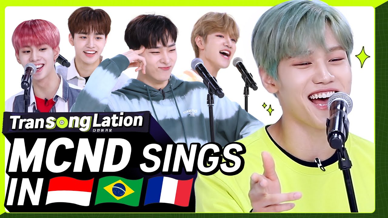 K-POP STARS sing in THREE Languages?| INA/POR/FRE| MCND | TRANSONGLATION