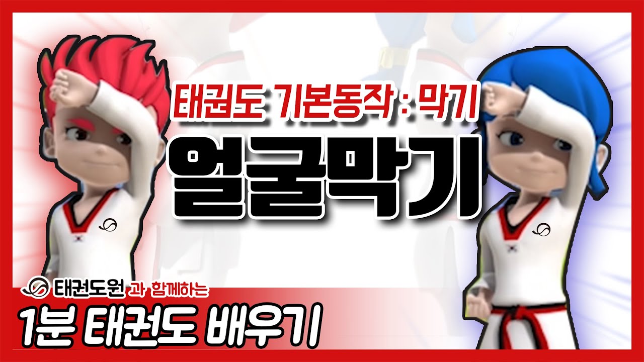 얼굴막기 - 1분 태권도 배우기