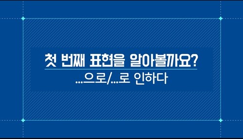-으로/-로 인하다