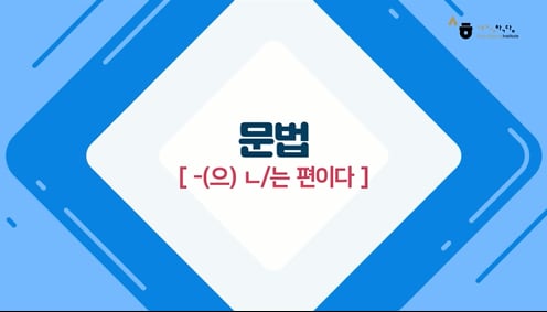 -(으) ㄴ/는 편이다