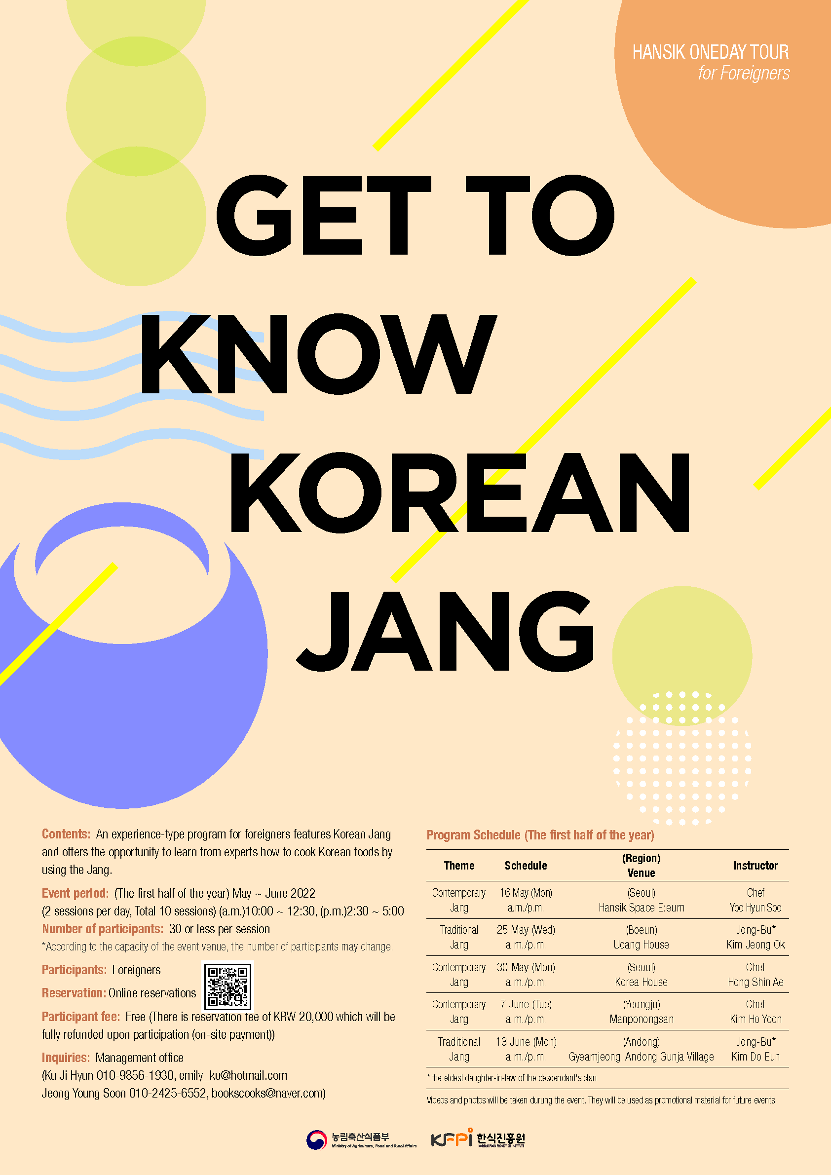 [HANSIK ONEDAY TOUR] GET TO KNOW KOREAN JANG 