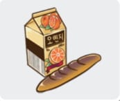 오렌지 주스, 빵